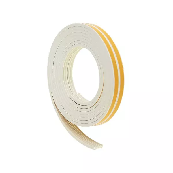 Уплотнитель REMONTIX Е6 самоклеящийся для окон и дверей резиновый белый, 6 м