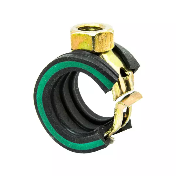 Хомут Mupro Safety Clip зелен. полоса М8-16 мм. оцинк.