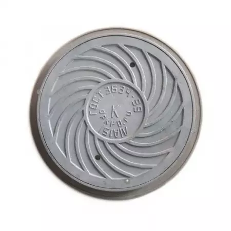 Люк чугунный (К) канал. Л (легкий) круглый (А15) m=55кг 15 кН ДПК Россия