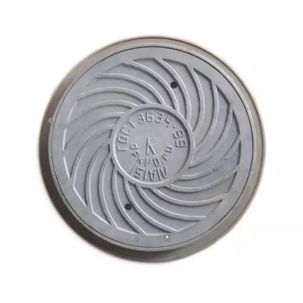 Люк чугунный (К) канал. Л (легкий) круглый (А15) m=55кг 15 кН ДПК Россия