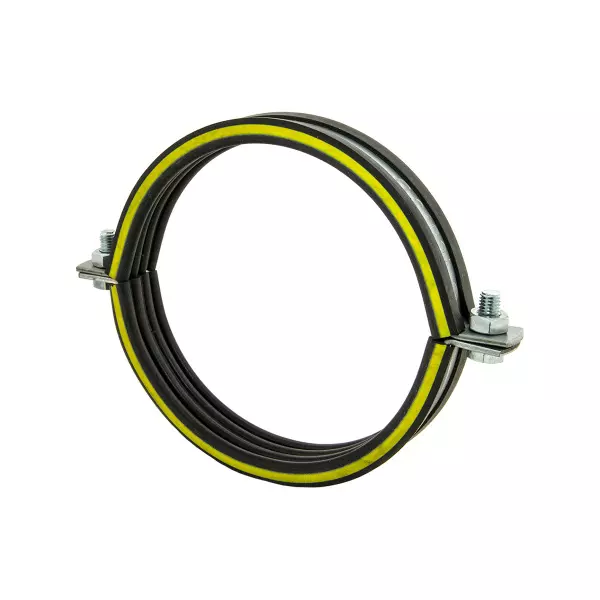 Хомут подвесной двойной желт/полоса 168,3 мм Mupro