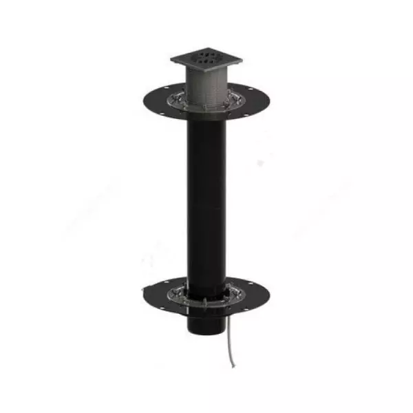 Воронка кровельная двухуровневая Дн 110 с электрообогревом чугунной решёткой в/к Татполимер