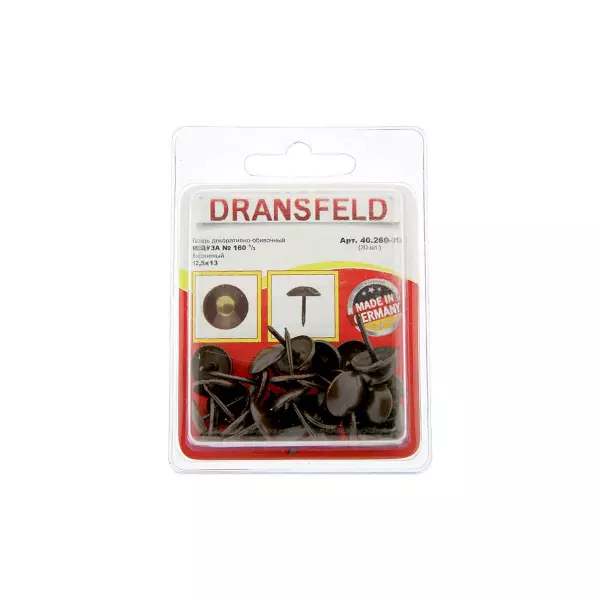 Гвозди&nbsp;декоративные&nbsp;МЕДУЗА&nbsp;12,5х13&nbsp;Вороненый&nbsp;(БЛИСТЕР-30 шт.)