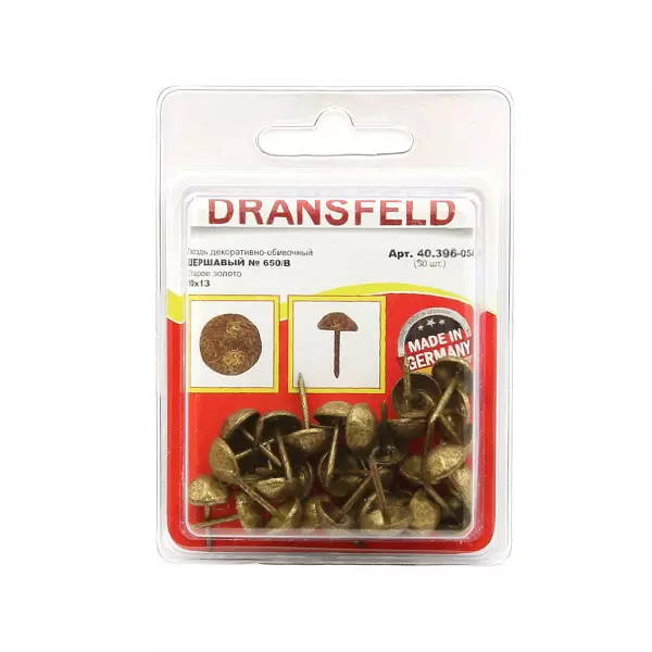 Гвозди&nbsp;декоративные&nbsp;ШЕРШАВЫЙ&nbsp;10х13&nbsp;Старое&nbsp;золото&nbsp;(БЛИСТЕР-30 шт.)