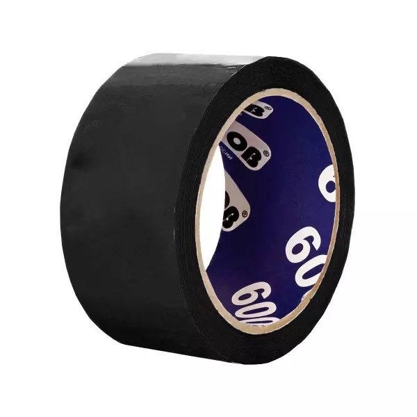 Клейкая лента упаковочная UNIBOB черная 48 мм х 24 м, 45 мкм