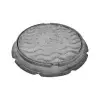 Люк чугунный (Д) дождевой канал. Л (легкий) круглый (А30) m=64кг 30 кН Кронтиф Россия