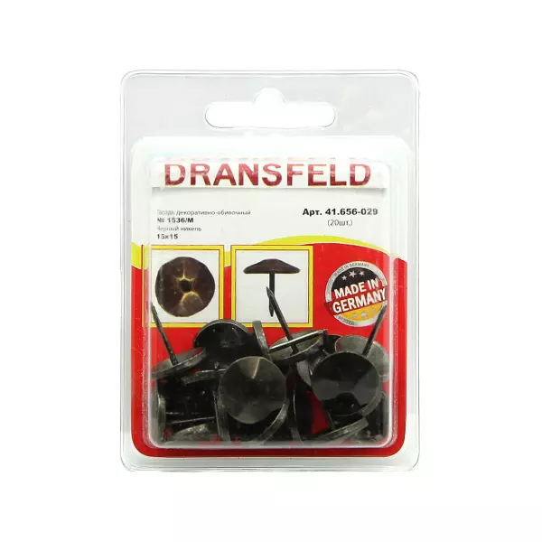 Гвозди&nbsp;декоративные&nbsp;15х15&nbsp;Черный&nbsp;никель&nbsp;(БЛИСТЕР-20 шт.)