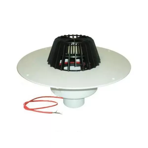 Воронка кровельная с верт. выпуском Дн 110 с листвоуловит. электрообогревом теплоизоляцией HL