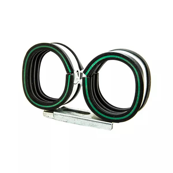 Хомут Mupro Vario Twin Clip с зел. полосой 1 1/2