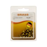 Винт полусфера М4х 8 латунный DIN7985 (БЛИСТЕР - 14шт)