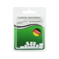 Винт установочный M6x 8 плоский конец, прямой шлиц, полиамид Din551 (БЛИСТЕР-10шт)