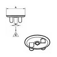 Зажим для монтажа легких подвесных потолков М6