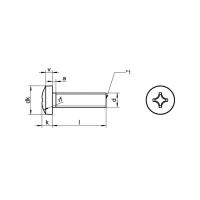 Винт полусфера М5,0х6 нержавеющий А2, DIN7985