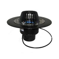 Воронка кровельная с верт. выпуском Дн 110 с листвоуловит. электрообогревом теплоизоляцией обж. фланцем HL