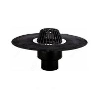 Воронка кровельная с верт. выпуском Дн 160 с листвоуловит. теплоизоляцией гидроизоляц. полимербитумным полотном 500мм HL