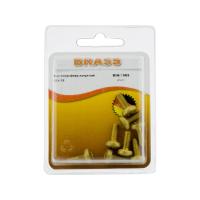 Винт полусфера М5х12 латунный DIN7985 (БЛИСТЕР - 8шт)