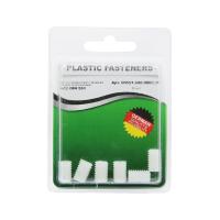 Винт установочный M8x12 плоский конец, прямой шлиц, полиамид Din551 (БЛИСТЕР-6шт)