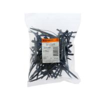 Хомут дюбельный ХД 7х150 черный (50шт) TDM