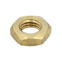 Гайка низкая М8 латунь DIN439 (БЛИСТЕР - 16шт)