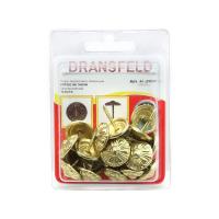 Гвозди декоративные ЛОТОС&nbsp;17,5х16&nbsp;Латунь&nbsp;(БЛИСТЕР-20 шт.)