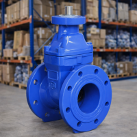 Задвижка клиновая 30ч939р DN600 PN10 фланцевая с электроприводом с невыдвижным шпинделем с обрезиненным клином
