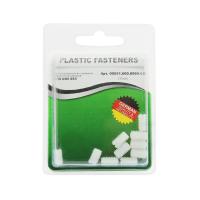 Винт установочный M6x10 плоский конец, прямой шлиц, полиамид Din551 (БЛИСТЕР-10шт)