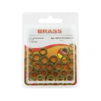 Шайба плоская уменьшенная D6,0 латунь DIN433 (БЛИСТЕР - 30шт)