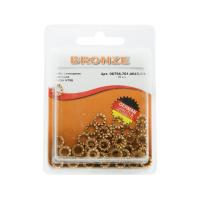 Шайба стопорная М4 бронзовая DIN6798 (БЛИСТЕР - 50шт)