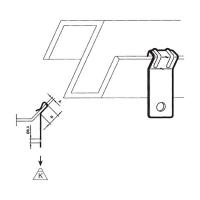 Зажим балочный угол 45° с отверстием 1,5-5/20