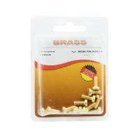 Винт цилиндрический М4х10 латунный DIN84 (Блистер - 12шт.)