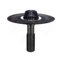 Воронка кровельная с верт. выпуском Дн 110 с листвоуловит.,гидроизоляц. полимербитумным полотном 500мм HL