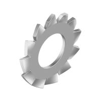 Шайба стопорная зубчатая М8 пружинная, нержавеющая A2, DIN6798