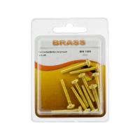 Винт полусфера М4х25 латунный DIN7985 (БЛИСТЕР - 10шт)