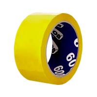 Клейкая лента упаковочная UNIBOB желтая 48 мм х 24 м, 45 мкм
