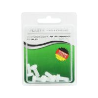 Болт шестигранный M 5x 12 полиамид Din933 (БЛИСТЕР-6шт)