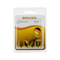 Винт полусфера М6х12 латунный DIN7985 (БЛИСТЕР - 8шт)