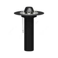 Воронка кровельная с верт. выпуском Дн 110 с листвоуловит. приж. фланцем из нерж. стали электрообогревом Татполимер ТП-01.100/6-Э