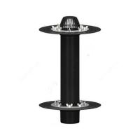 Воронка кровельная двухуровневая Дн 110 c листвоуловит. с приж. фланцем с дренаж кол с эл/под Татполимер