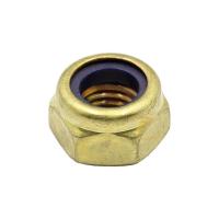 Гайка самоконтрящаяся М8 латунь DIN985 (БЛИСТЕР - 8шт)