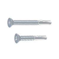 Саморезы 6,3х70 потай,цинк,сверло с усом TX /200/
