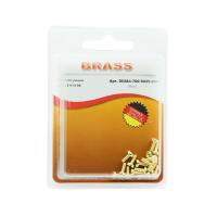 Винт цилиндрический М2,5х 6 латунный DIN84 (Блистер - 16шт.)