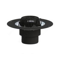 Воронка кровельная с верт. выпуском Дн 110 с листвоуловит. приж. фланцем из нерж. стали Татполимер ТП -01.У.100