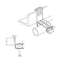 Зажим балочный вертикальный под трубу 5-7/30 d30-35
