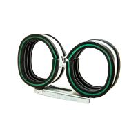 Хомут Mupro Vario Twin Clip с зел. полосой 1 1/2