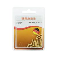 Винт цилиндрический М3х12 латунный DIN84 (Блистер - 14шт.)