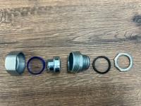 Муфта для гофрированных труб DPJ-38-M50 коннектор прямой, наружный M50 WE7500900 (Муфта вводная ВМ-38-М50)