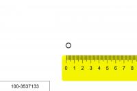 100-3537133 кольцо пневматического крана аварийного растормаживания, БРТ