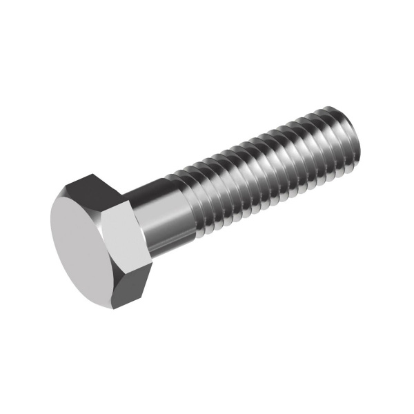 Болт шестигранник М8х120 неполная резьба, нержавеющий А2, DIN931