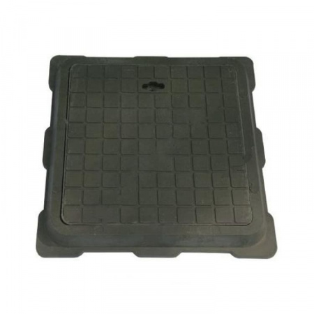 Люк полимерный квадратный зеленый 15кН 53мм 460х460мм до 1,5 тонн на 1 м.кв Ростов-полимерный