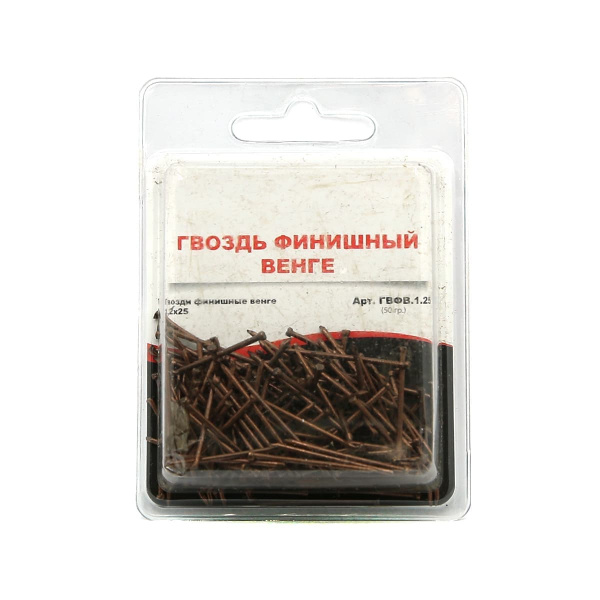 Гвозди финишные венге 1,2х25 (блистер)